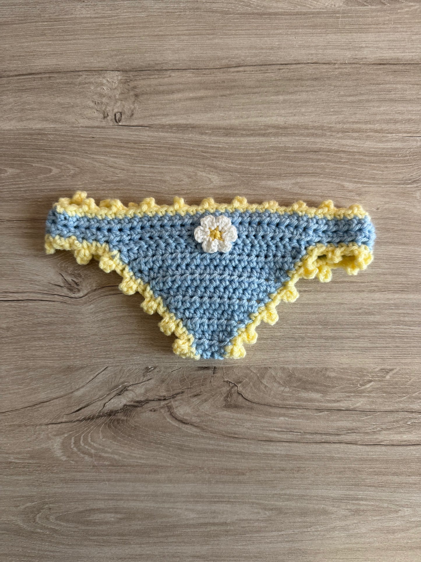 Book Thong Bookmark - Blue and Yellow Daisy (Ready to Ship)