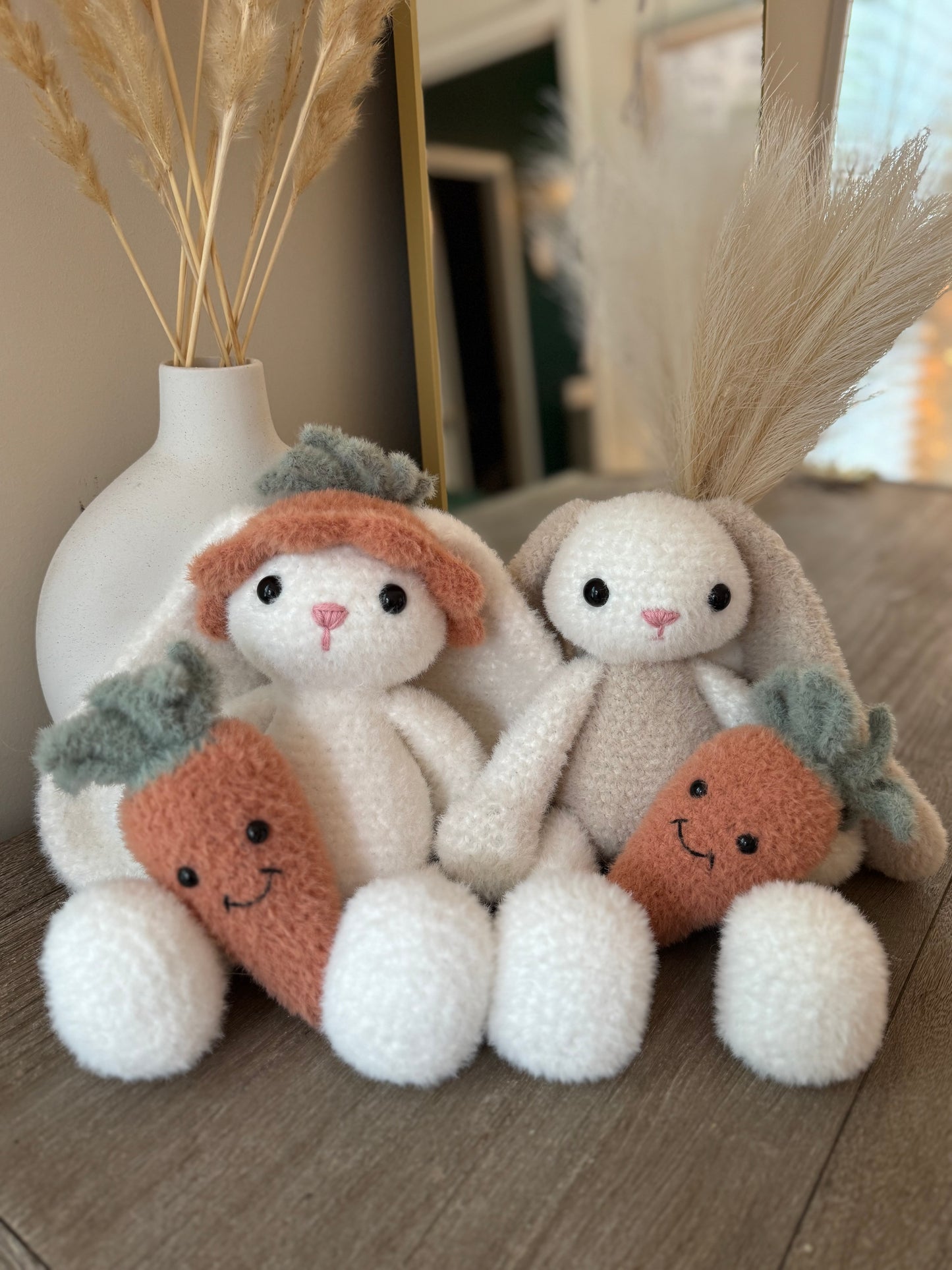 No-Sew Fuzzy Carrot Hat Crochet Pattern