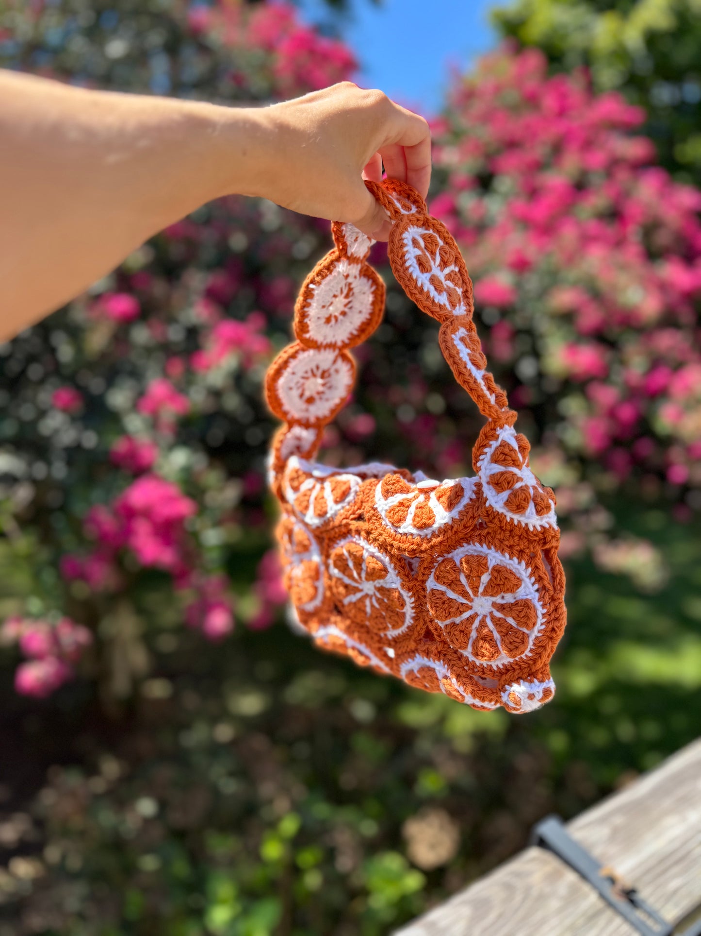 Aperol Spritz Bag Citrus Slice Crochet Pattern