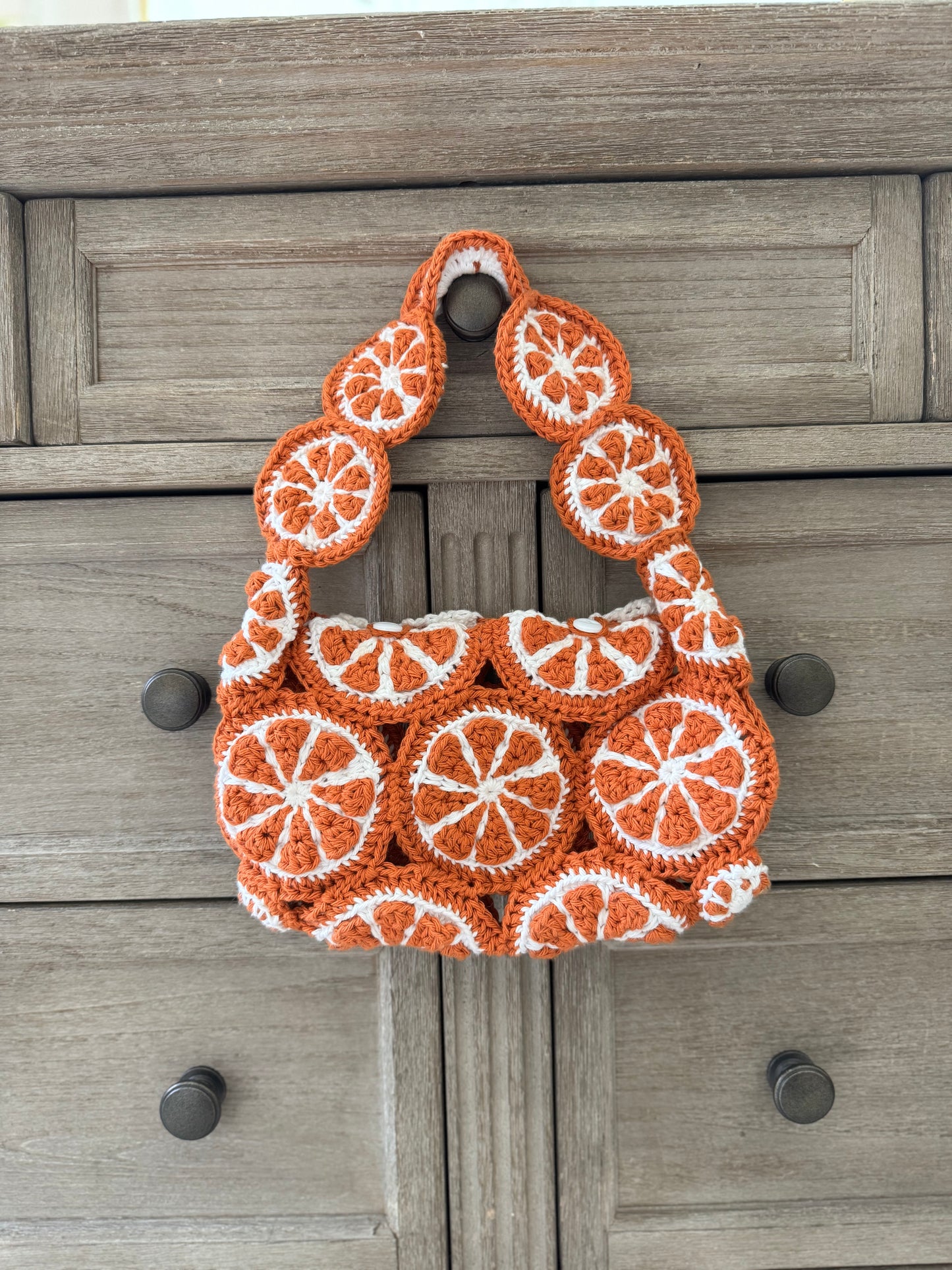 Aperol Spritz Bag Citrus Slice Crochet Pattern
