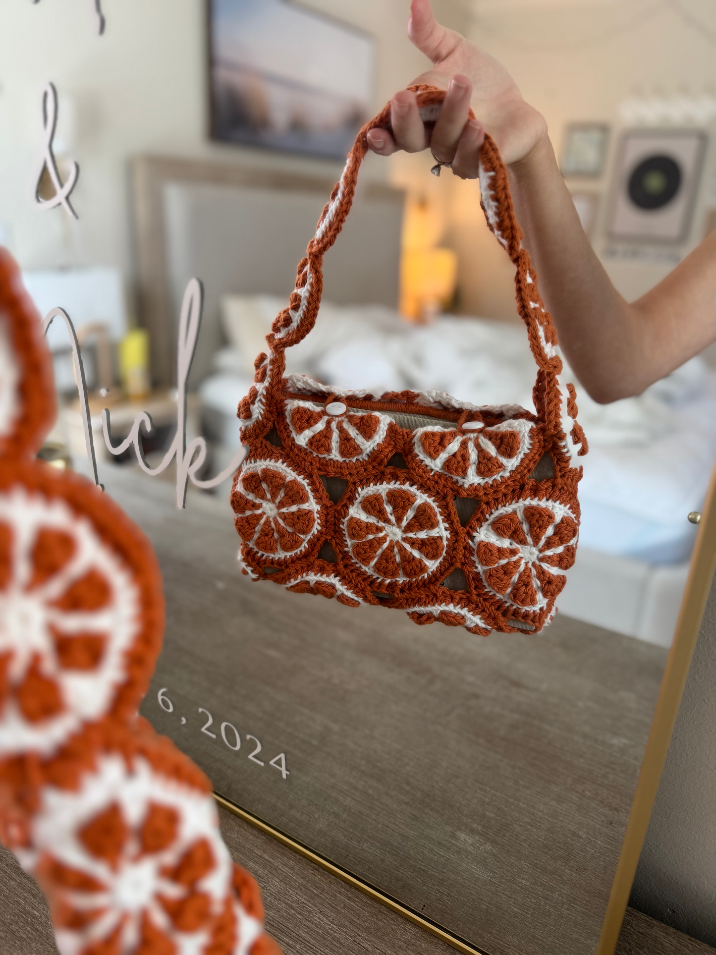 Aperol Spritz Bag Citrus Slice Crochet Pattern