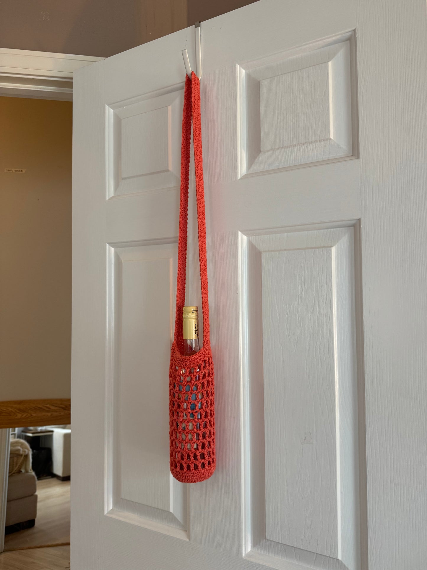 Mesh Bottle Bag - Salmon (Ready to Ship)