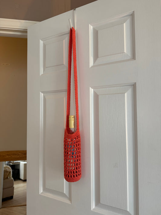 Mesh Bottle Bag - Salmon (Ready to Ship)