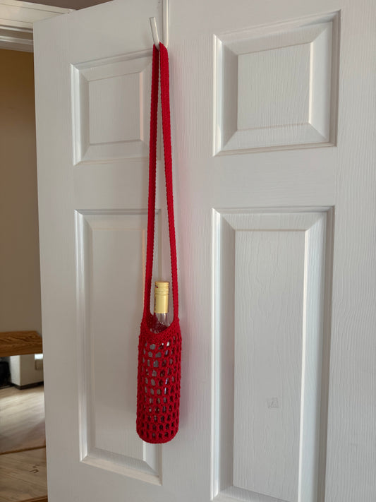 Mesh Bottle Bag - Red (Ready to Ship)