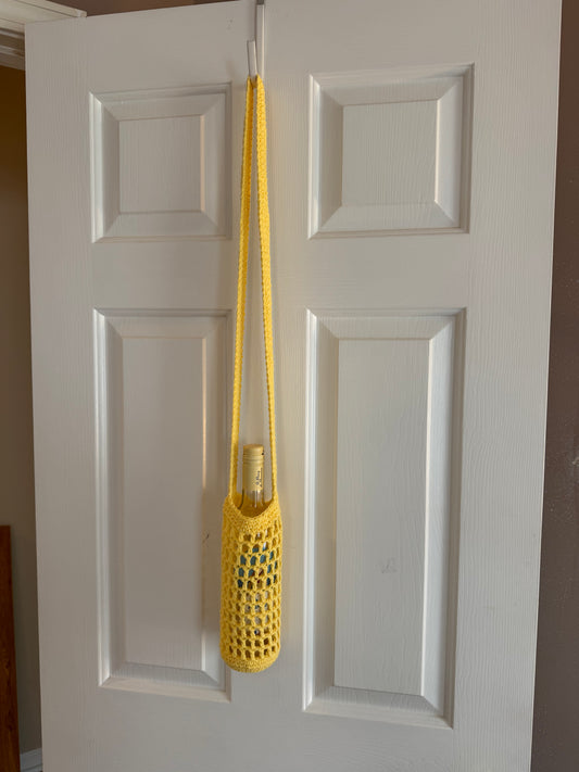 Mesh Bottle Bag - Yellow (Ready to Ship)