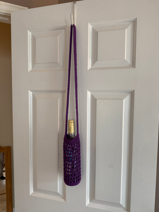 Mesh Bottle Bag - Solid Purple (Ready to Ship)