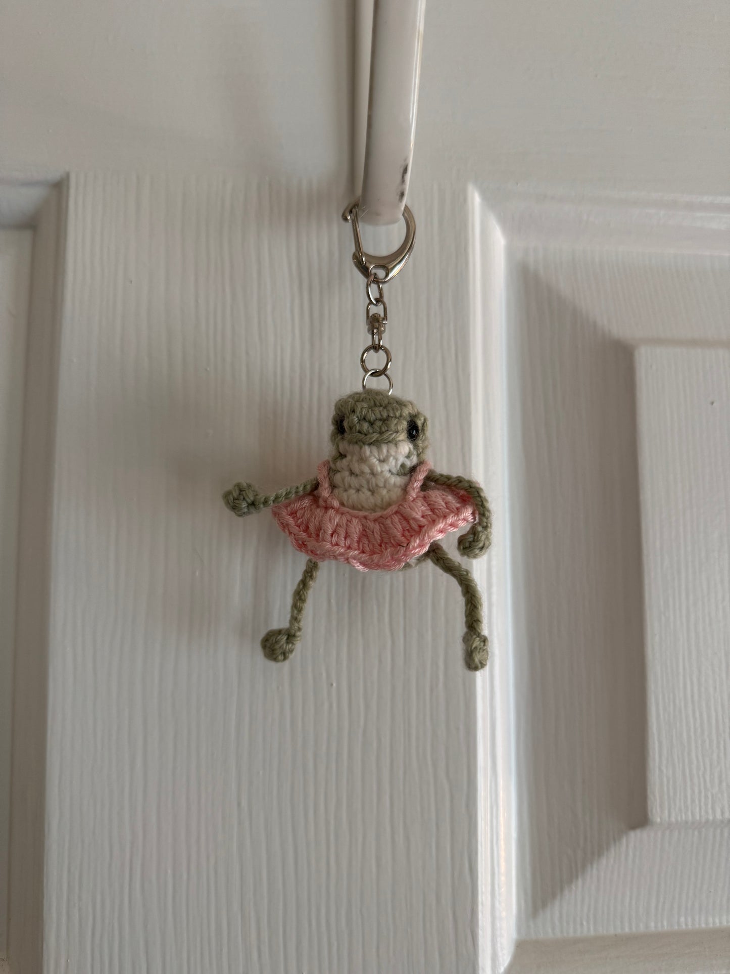 Thumbelina - Froggy Keychain with White Belly (Ready to Ship)