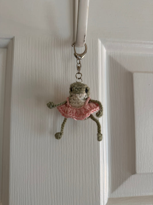 Thumbelina - Froggy Keychain with White Belly (Ready to Ship)