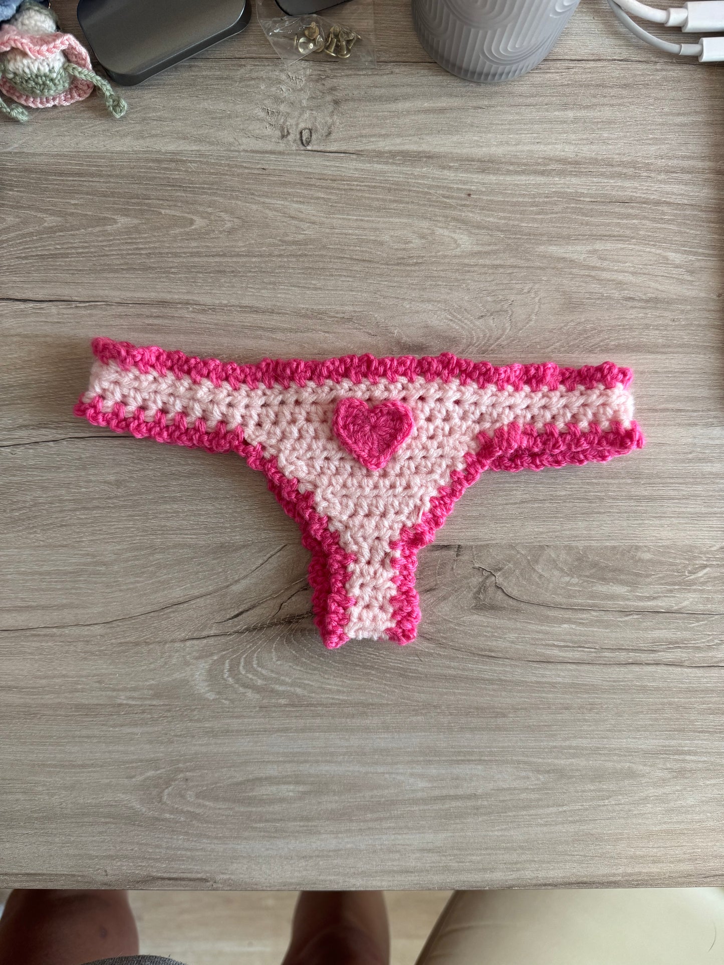 Book Thong Bookmark - Pink Skinny and Frilly (Ready to Ship)