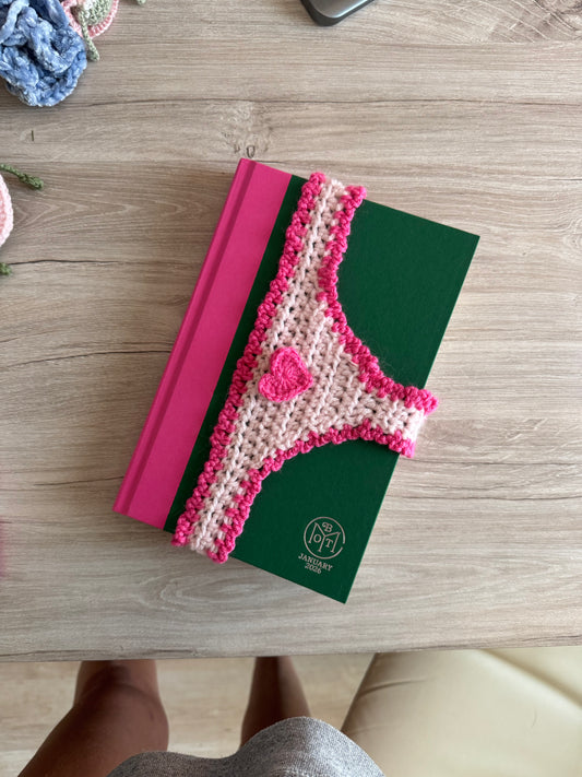 Book Thong Bookmark - Pink Skinny and Frilly (Ready to Ship)
