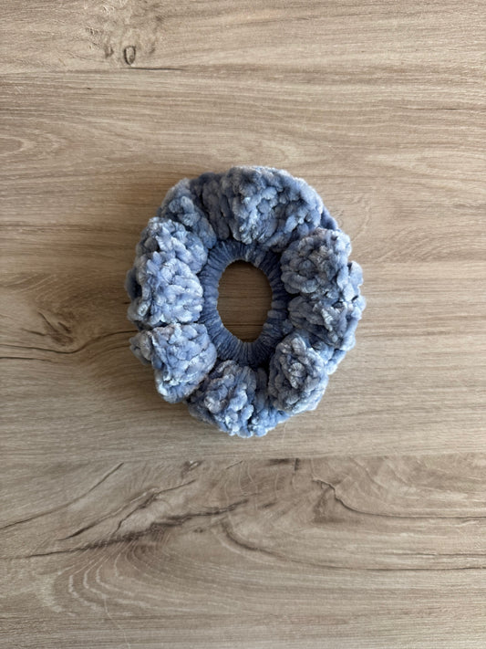 Velvet Hair Scrunchie - Blue (Ready to Ship)