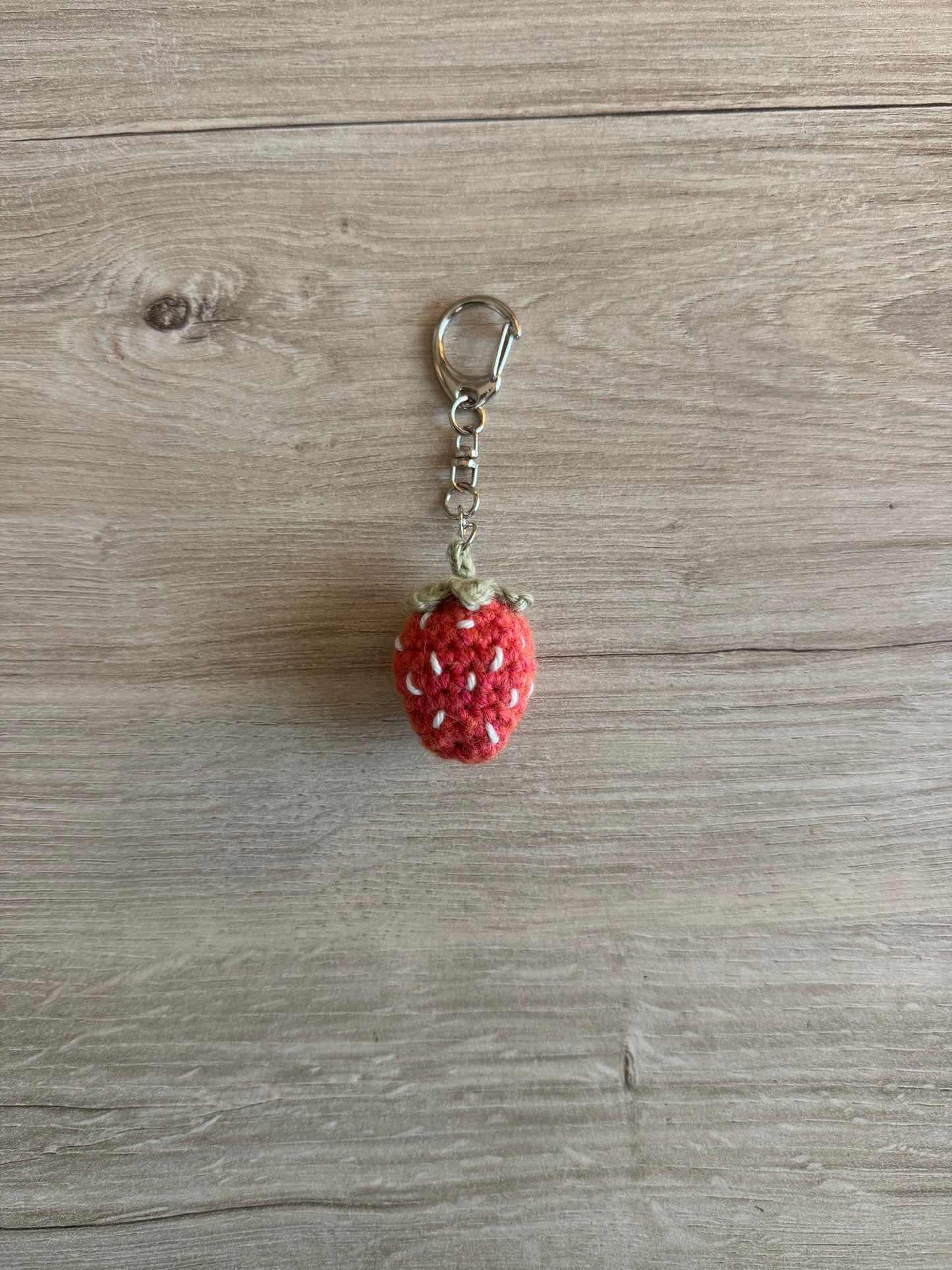 Red Strawberry Keychain (Ready to Ship)