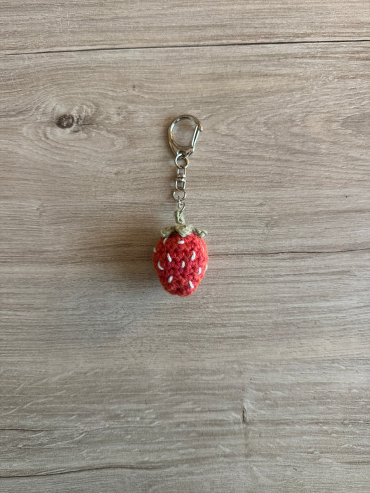 Red Strawberry Keychain (Ready to Ship)