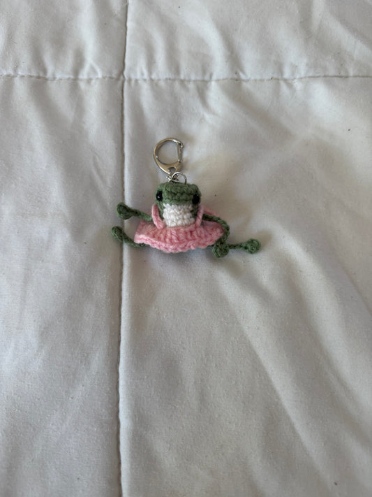 Dark Green Thumbelina - Froggy Keychain