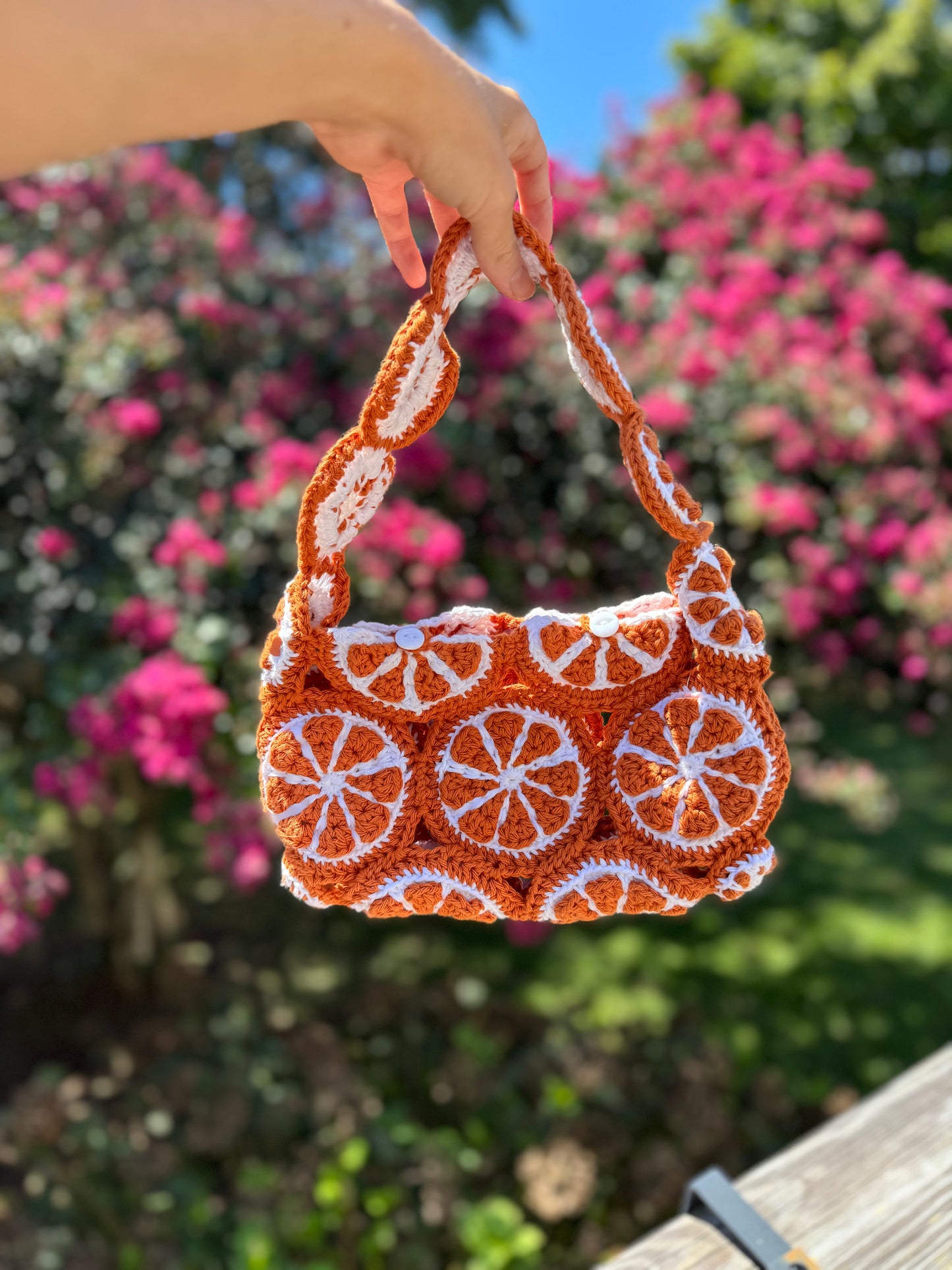 Aperol Spritz Bag Citrus Slice Crochet Pattern