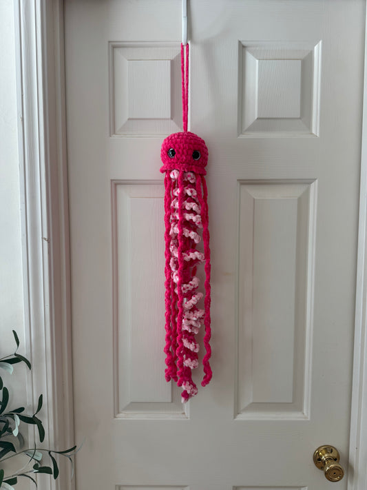 Hot Pink and Light Speckled Pink Jellyfish