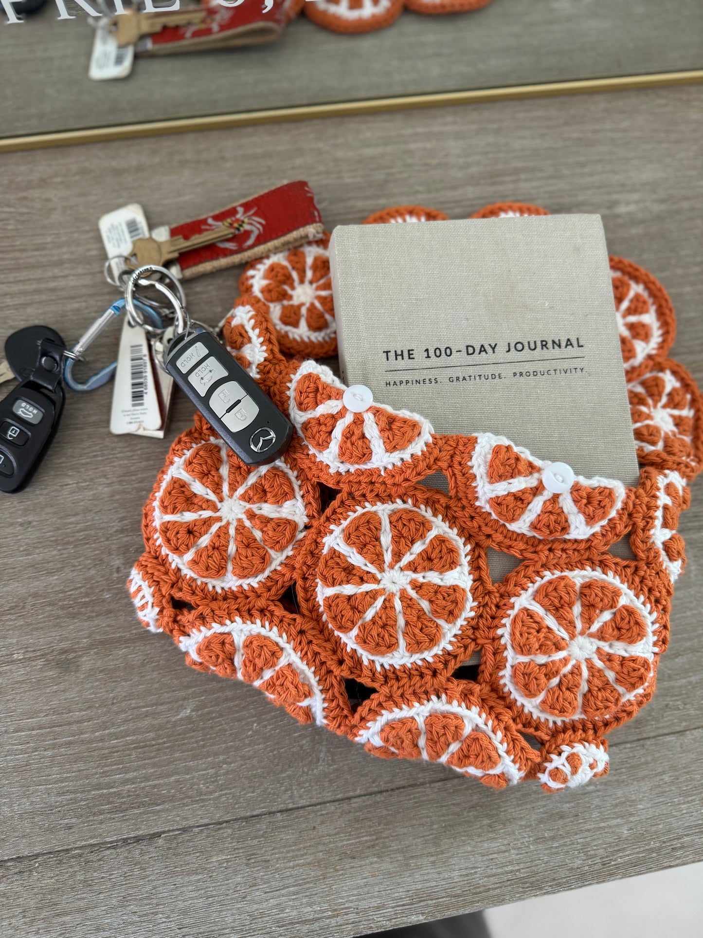 Aperol Spritz Bag Citrus Slice Crochet Pattern