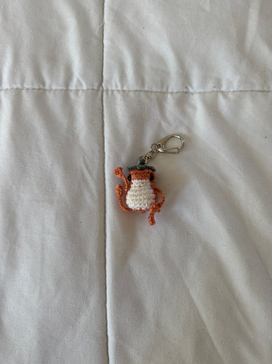 Pumpkin Thumbelina - Froggy Keychain