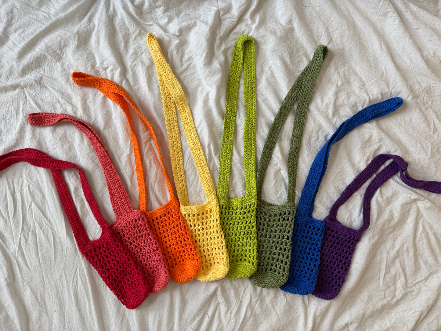 Mesh Bottle Bag - Salmon (Ready to Ship)