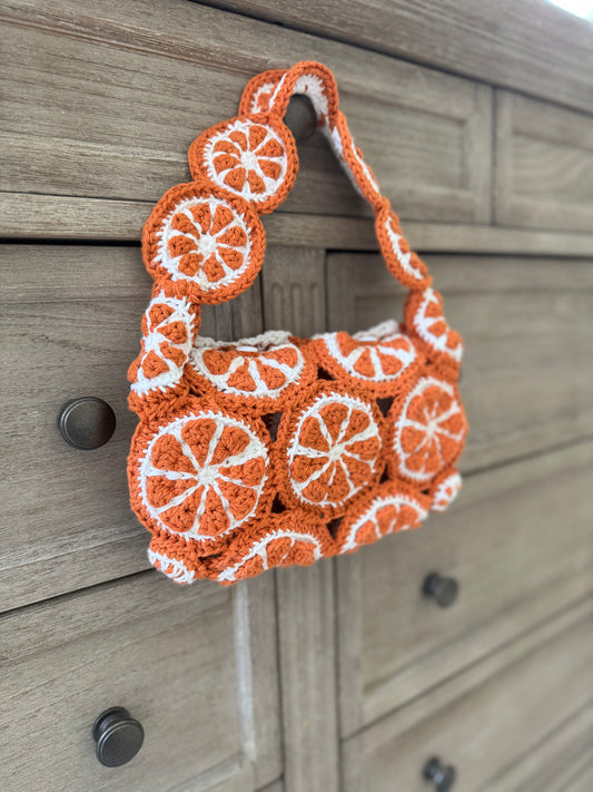Aperol Spritz Bag Citrus Slice Crochet Pattern