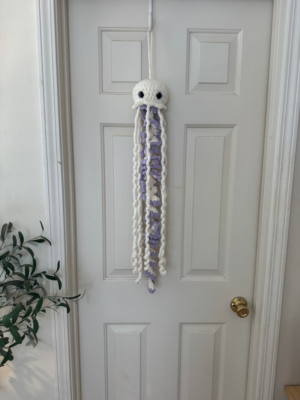 White and Purple Extra Long Jellyfish